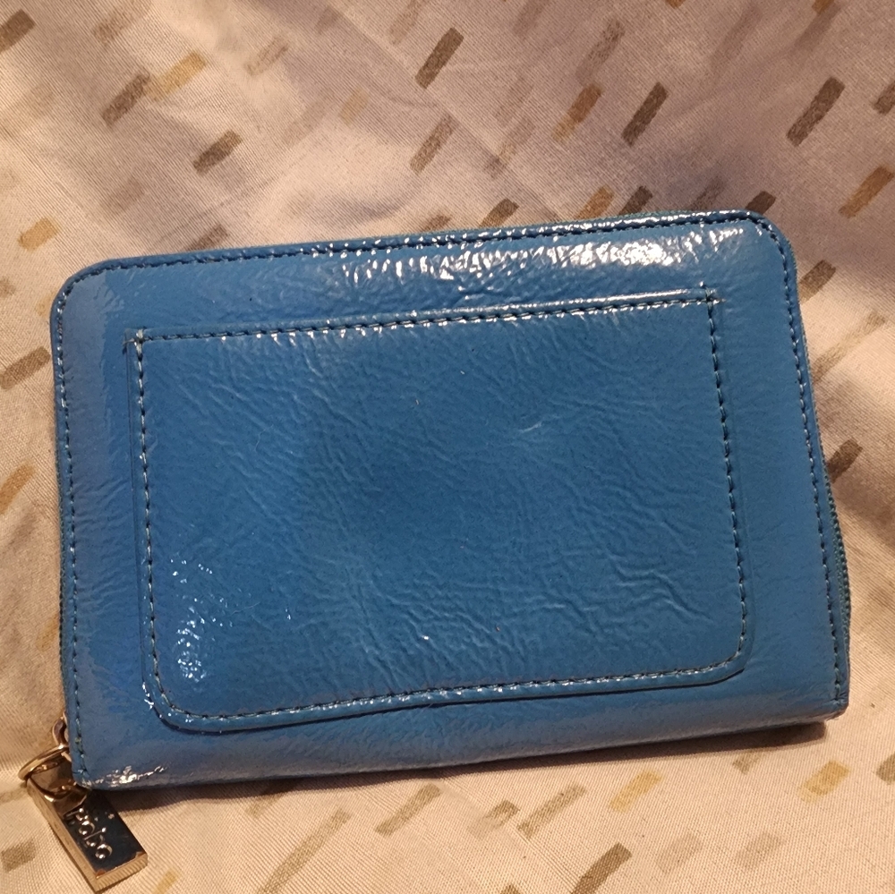 Blue Hobo Leather Wallet